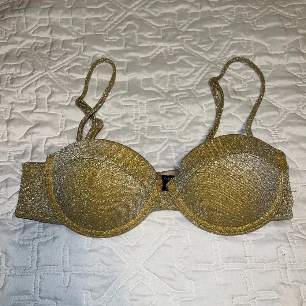 Triangl Swimwear Gold Shimmer Bikini